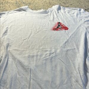 PALACE White Tee with Red Graphic